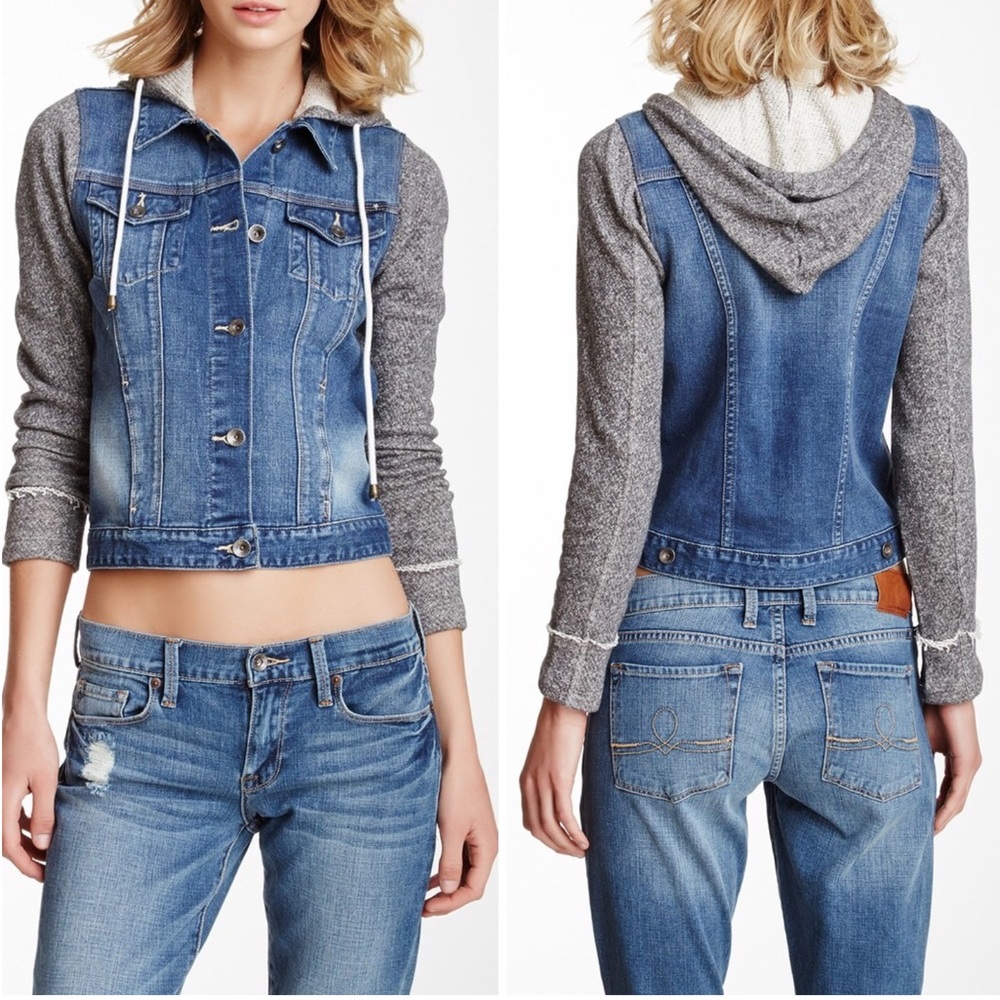 LUCKY BRAND | DENIM FRENCH TERRY JACKET